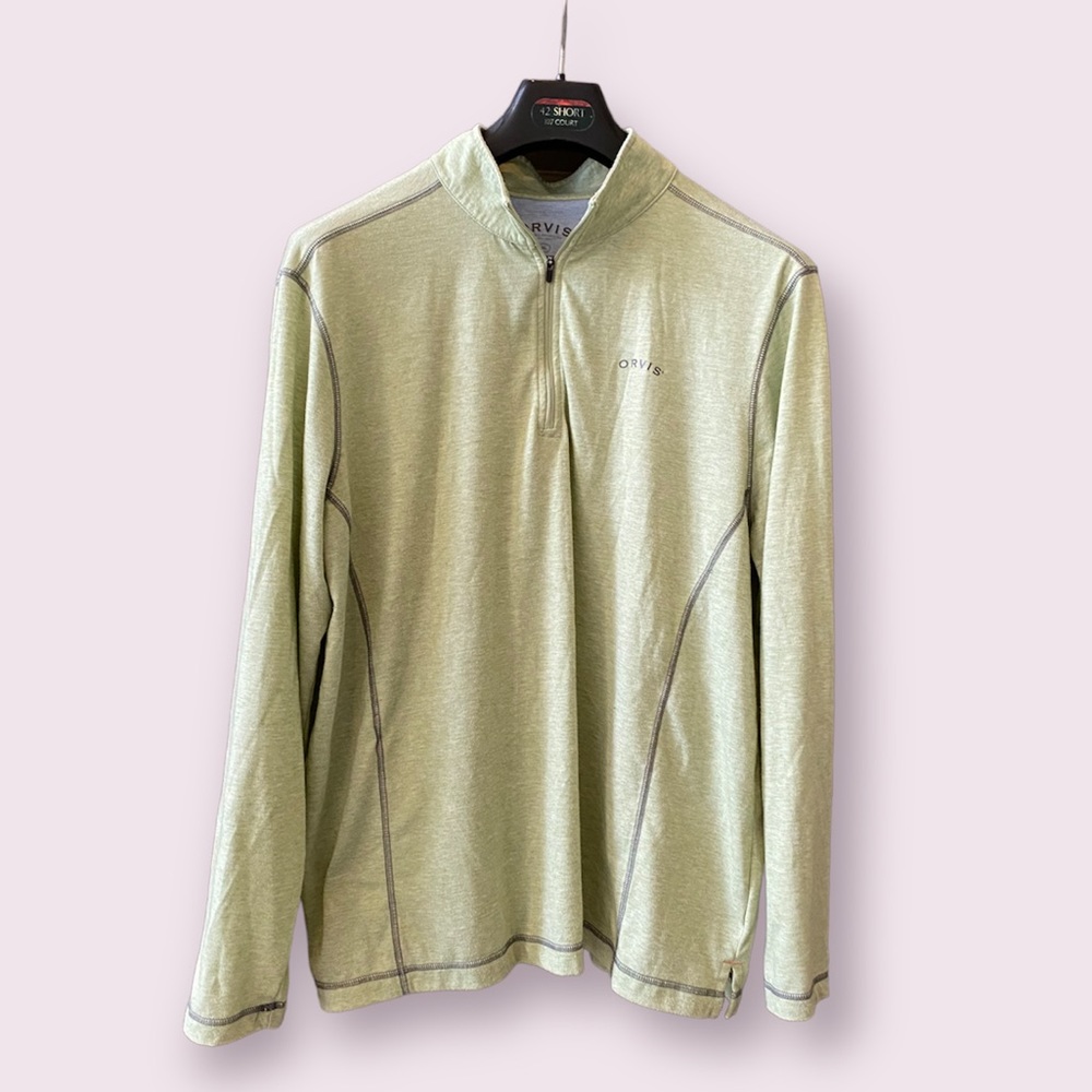 Orvis 3/4 Zip Shirt Size L
